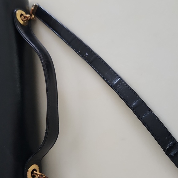 Dior Collectible Vintage 2 Way Bag. Classic Navy Blue With Original Strap! Rare! - Picture 10 of 15